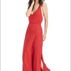 Aryan k French Rivera carol red dress from lulu’s